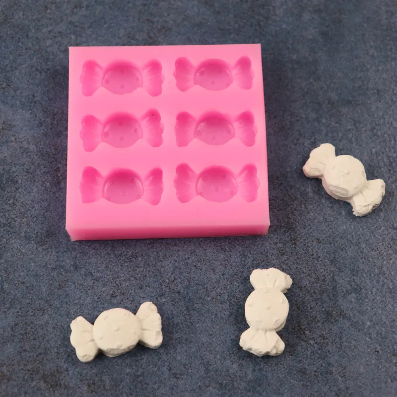

New 6-piece Candy Fondant Silicone Mold Chocolate Mold DIY Cake Decoration Baking Mold