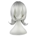 HAIRJOY синтетические волосы D.Gray-Man Allen Walker Серебристые белый парик для косплея