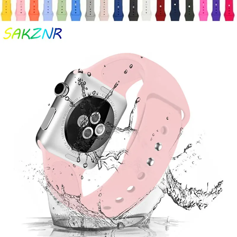 Часы с силиконовыми часами apple Watch 123 два или три поколения спортивный