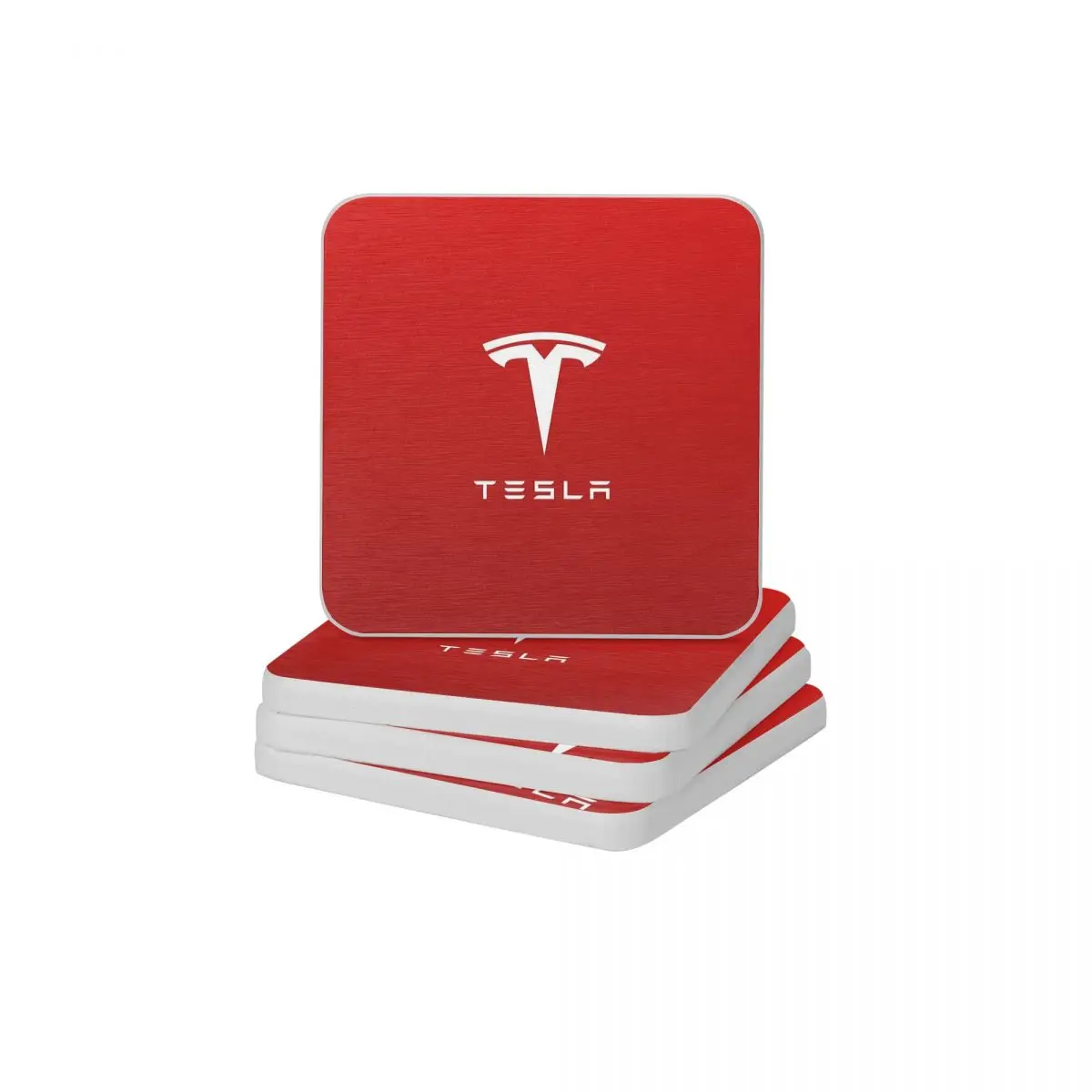 

Tesla Motor Logo Diatomite Square Round Shape Coaster Heat Insulation Cup Bonsai Mat Soap Pad Diameter 10cm