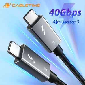 Кабель USB Type-CUSB Type-C, 100 Вт, с сертификатом Thunderbolt 3, 40 Гбитс, для Macbook Pro, C024