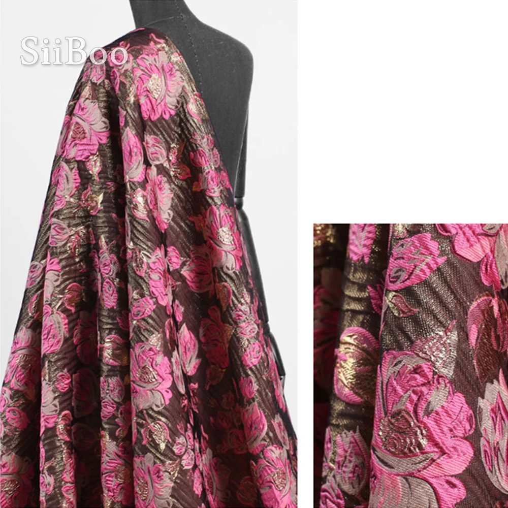 Итальянская Роскошная коричневая с 3D розовыми цветочными металлическими