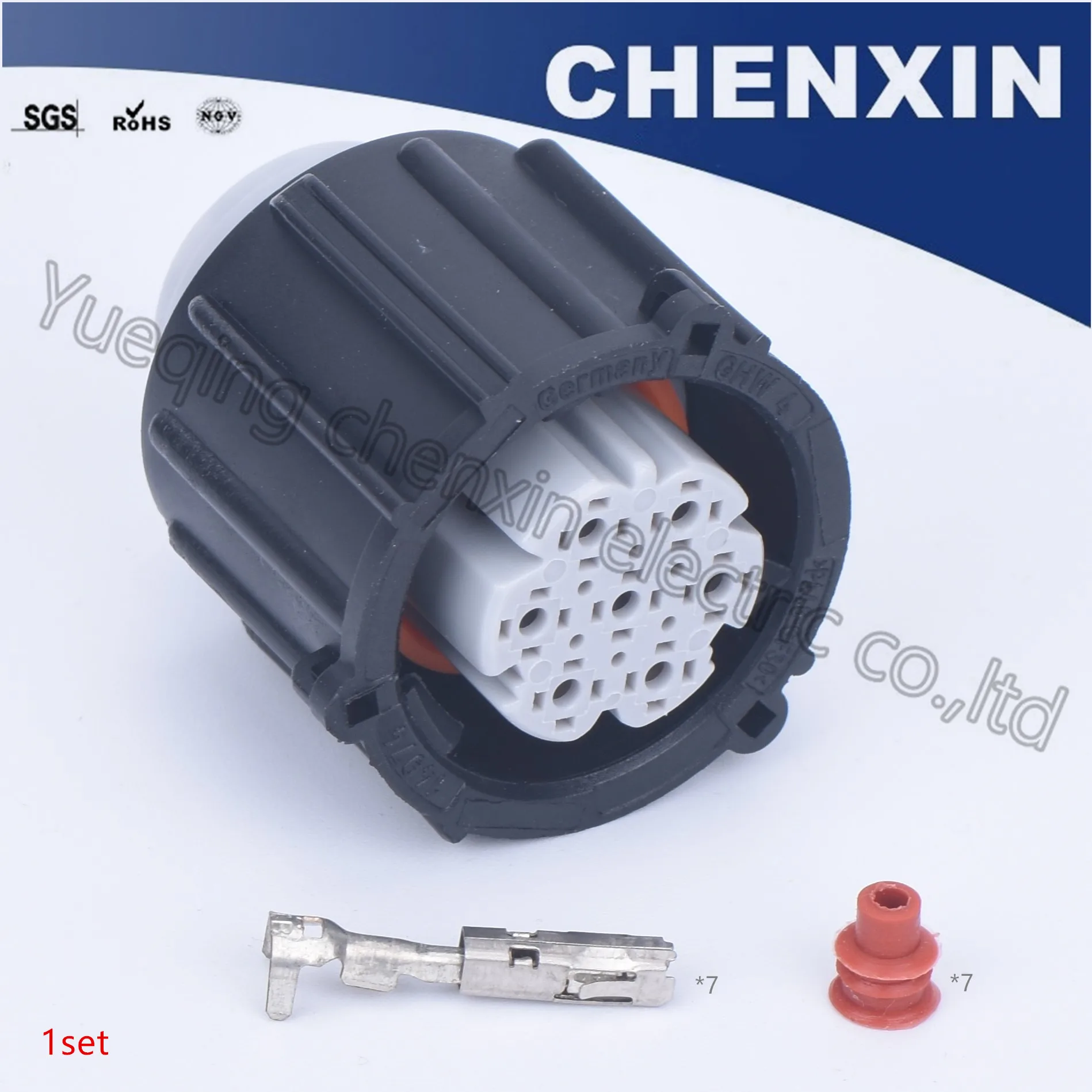 

Черный 7-контактный круглый автомобильный герметичный водонепроницаемый автомобильный Соединитель с датчиком давления, автомобильный Сое...