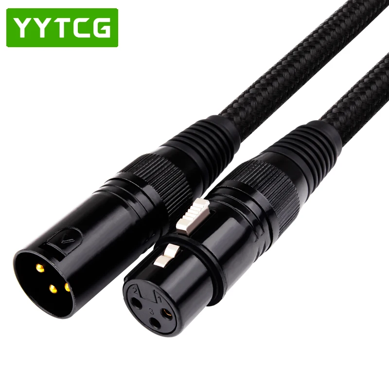 YYTCG 1 шт. Hifi XLR кабель высокого качества 3 контактный штекер к гнездо Аудио м 2 5