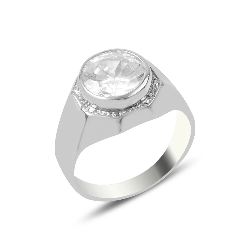 

Silverlina Silver Zircon Stone Ring