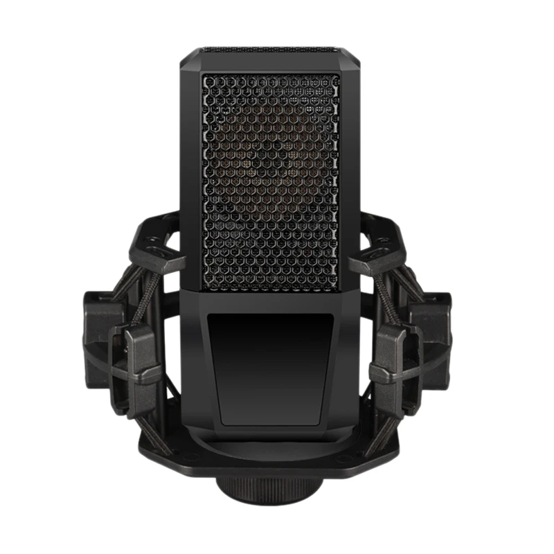 

Durable Microphone Classic Delicate Texture Noise Reduction Mic Condenser Microphone Kit for Studio Live Broadcast