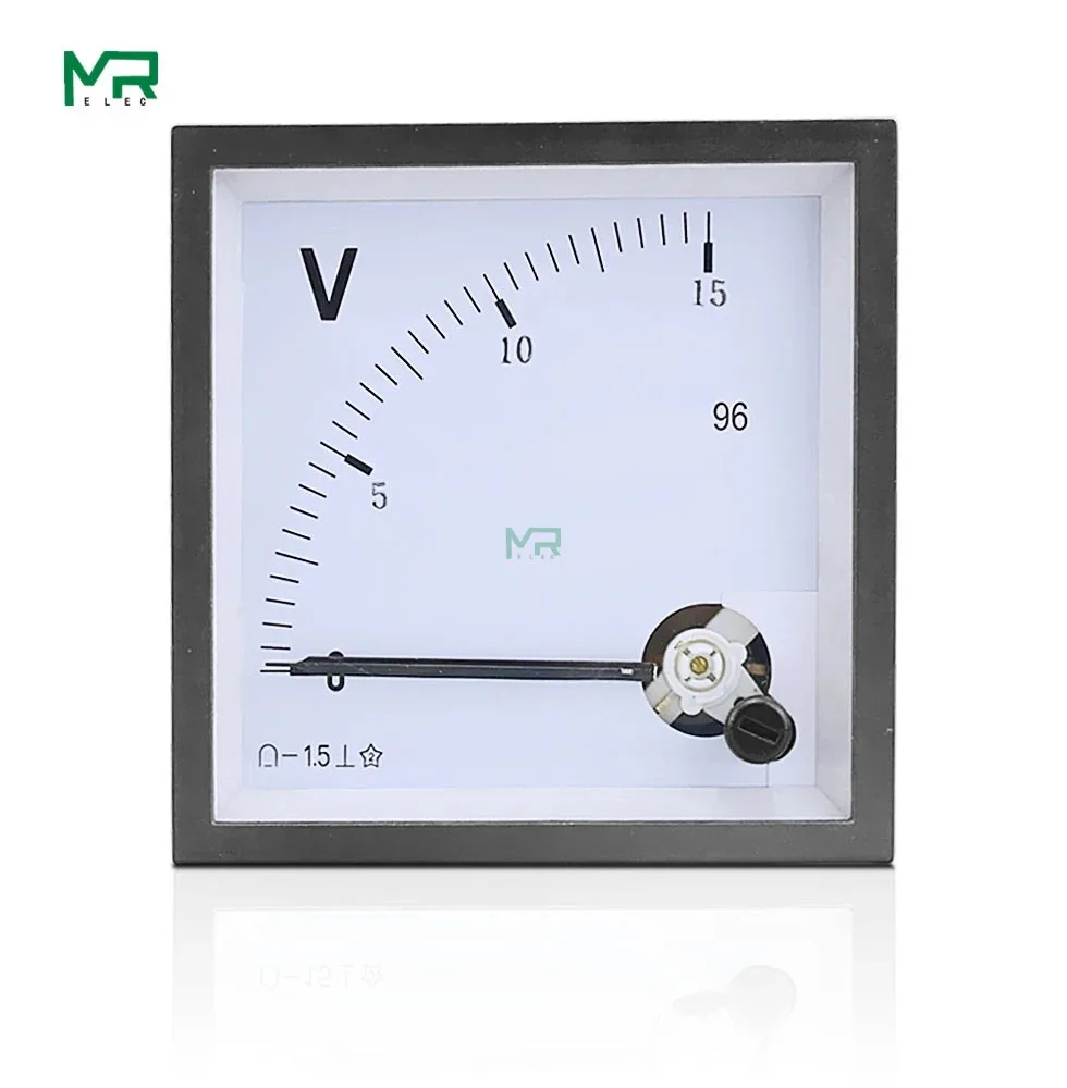 

CP-96 SQ-96 CZ-96 DC5V 10V 15V 20V 30V 50V 75V100V 150V 250V 300V 450V 500V 750V Range Analog Voltmeter Gauge Panel
