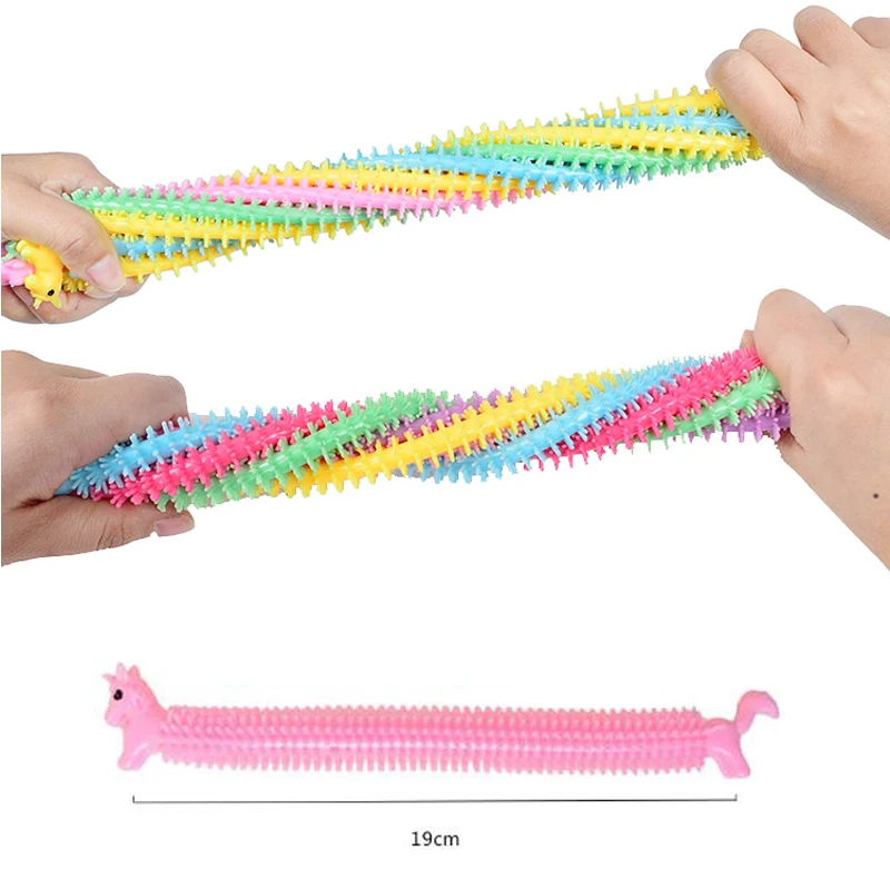 

Unicorn Stretchy String Toys Autism Therapy Sensory Anxiety and Stress Relief Fidget Toys Pop it For Kids Adults