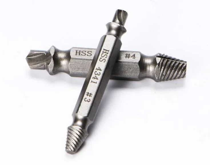 

5pcs Material Damaged Screw Extractor Drill Bits Guide Set Broken Speed Out Easy Out Bolt Stud Stripped Screw Slip Remover Tools