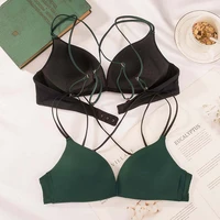roseheart spring green for women straps sexy lingerie set wireless cotton panties underwear one piece bra sets a b lingerie