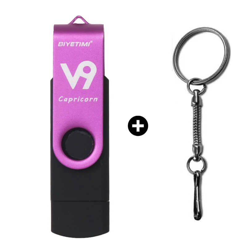Capricorn Флеш-накопитель otg usb флэш-накопитель 12 созвездий, объемом памяти 32 Гб или 64 ГБ для android мобильный телефон карта памяти флешка - Цвет: Capricorn