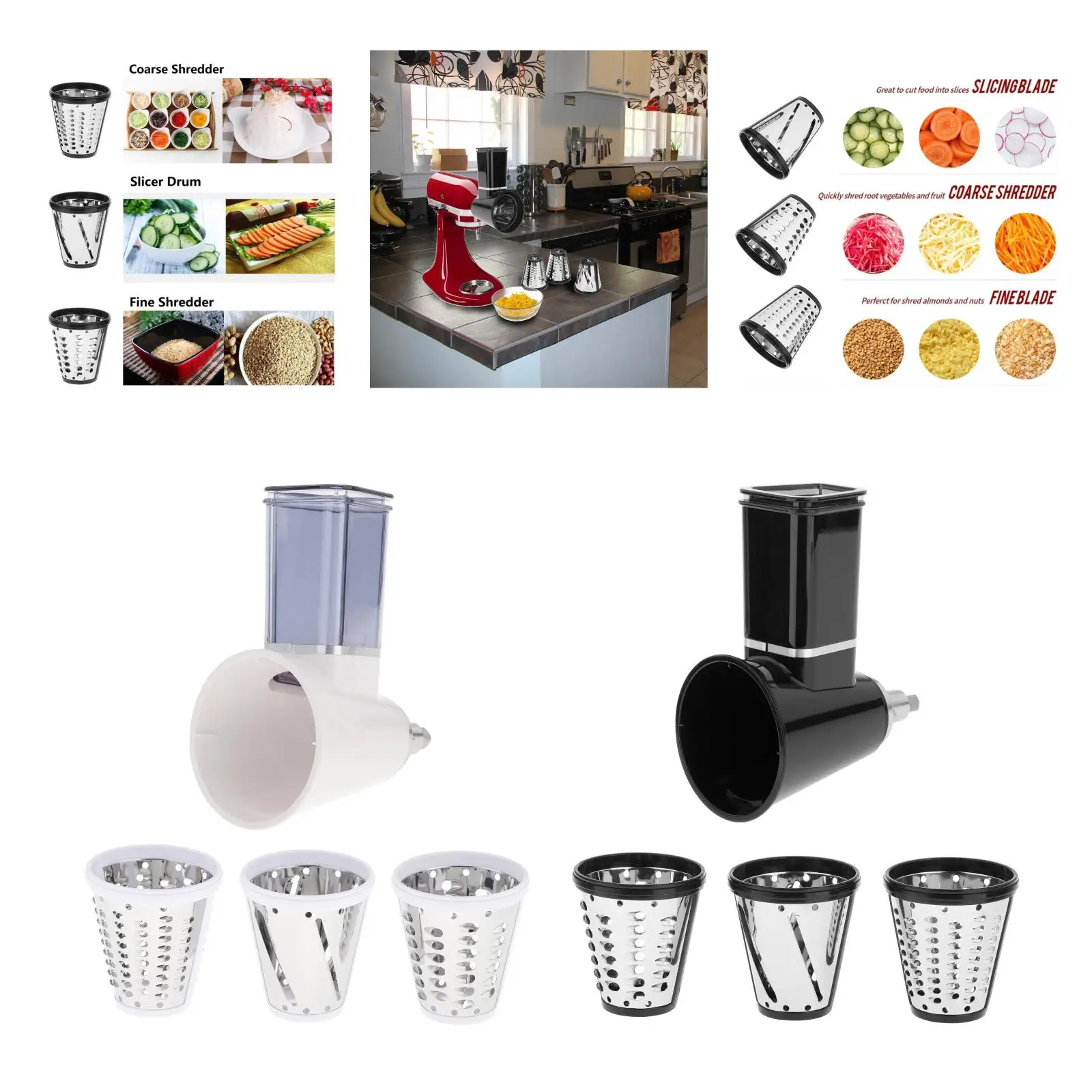 

Слайсер, измельчитель, решетка, аксессуары для смесителей