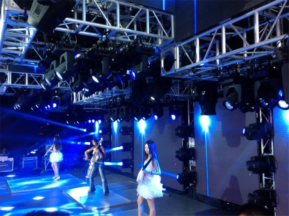 

4X IP65 waterproof 54x6W led Par Light with flightcase RGBW RGB 3in1 Windmill warm white led par Outdoor professional stage