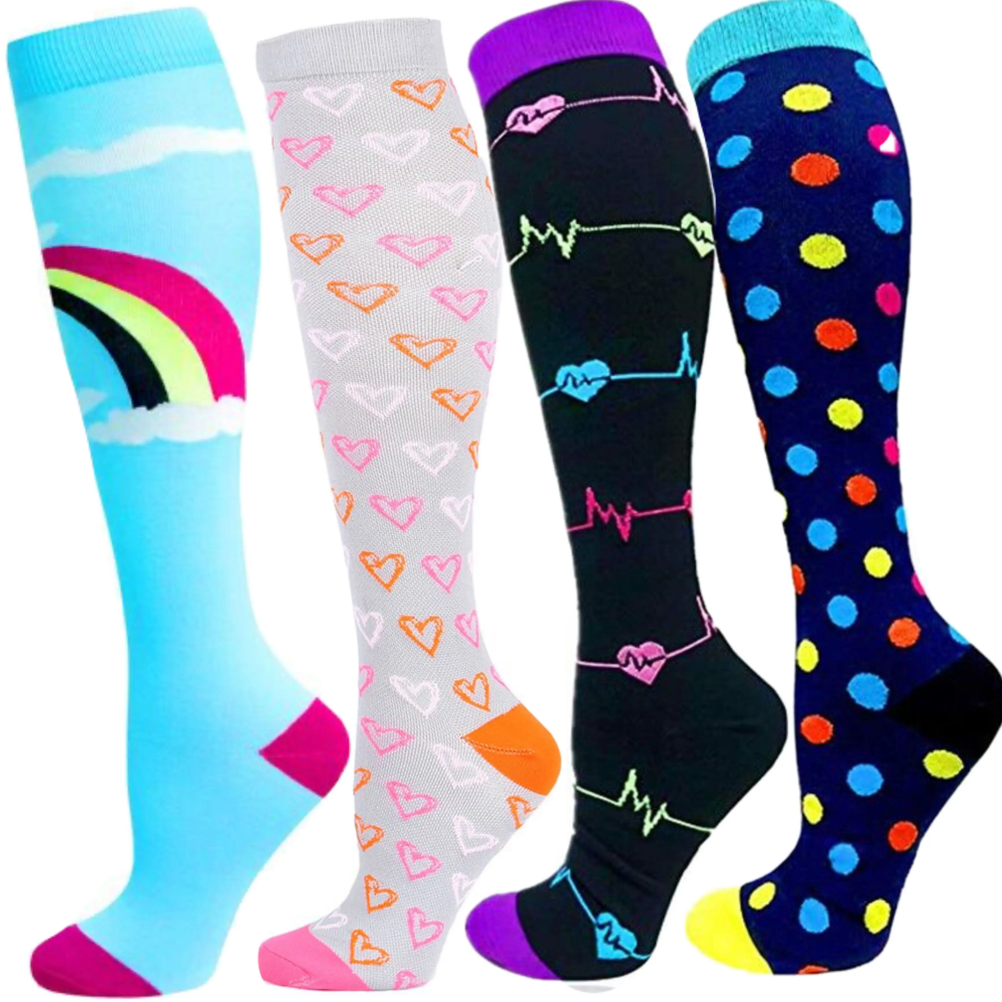 

58 Styles Compression Socks For Anti Fatigue Pain Relief Knee High Sport Compression Socks Fit For Edema,Diabetes,Varicose Veins