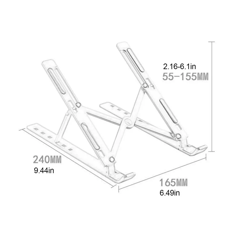 

Practical Laptop Stand For Macbook Pro Tablet Holder PC Stand Foldable Aluminum Alloy Tablet Stand Bracket Laptop Holder