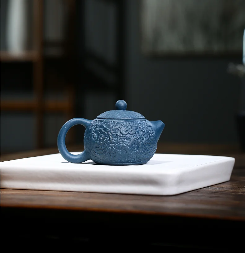 

Китайский чайник Long Wen Xi Shi, Китайский чайник, керамический чайник для чая Puer Oolong, чайный набор ручной работы