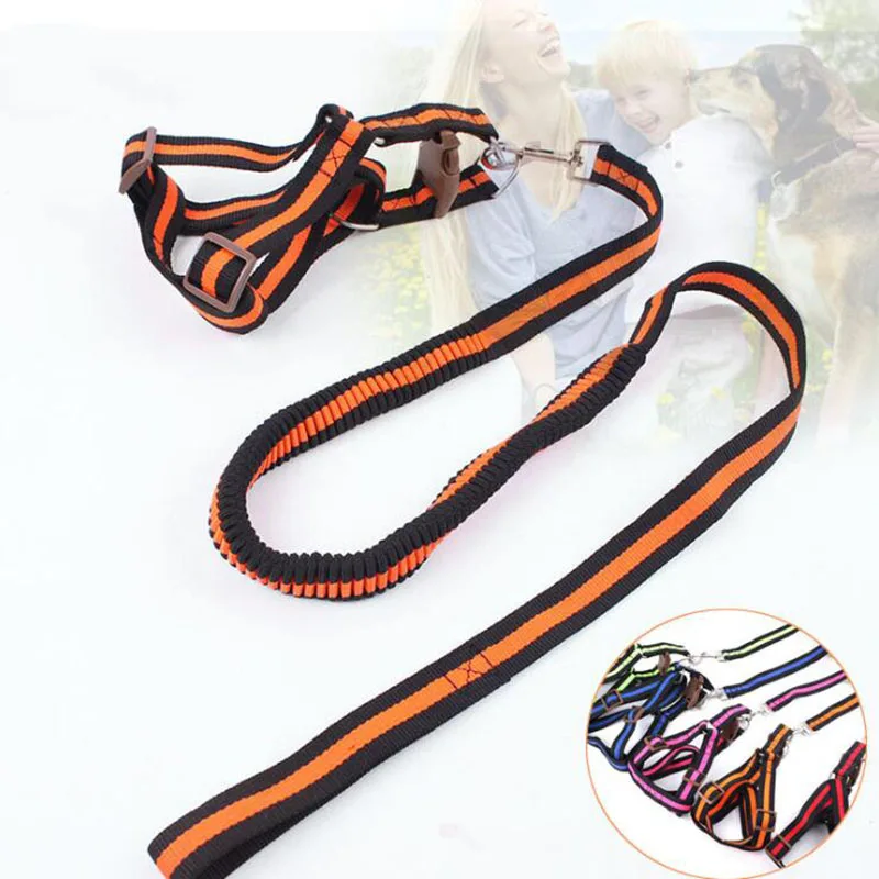 

Length 190cm Elasticity Dog Harness for Large Dogs Nylon Retractable Dog Harness Anti Dash Pull Nylon Dog Leashes Lead