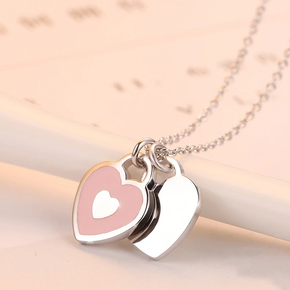 Новое ожерелье из стерлингового серебра 925 пробы милое романтическое украшение с