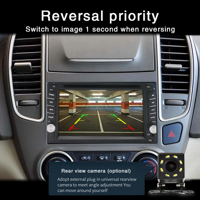 

6,2 2 DIN DVD CD MP5 Bluetooth GPS