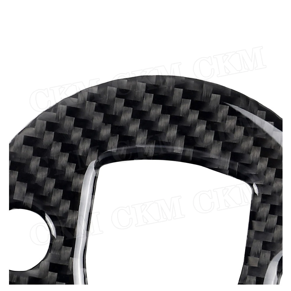 Carbon Fiber Car Steering Wheel Logo Emblem Panel Trim Frame Cover Sticker for Porsche Macan Panamera 718 New Cayenne | Автомобили и