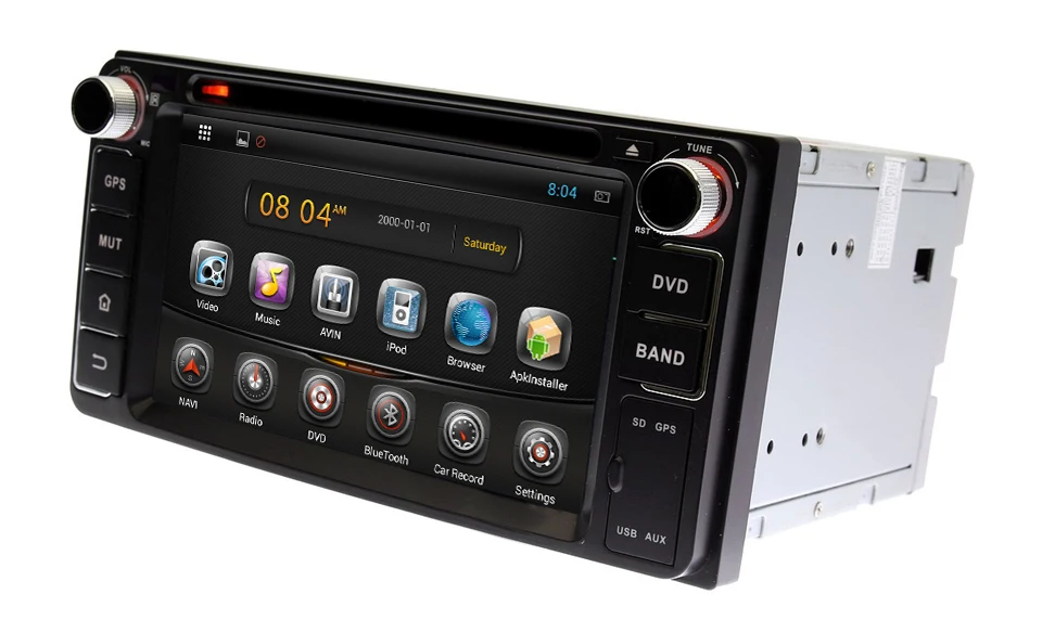 MARUBOX KD-6229 Универсальный 6," Автомобильный dvd-плеер для Toyota, Daihatsu, 2 Din автомобильный радиоприемник с gps навигацией стерео радио Bluetooth