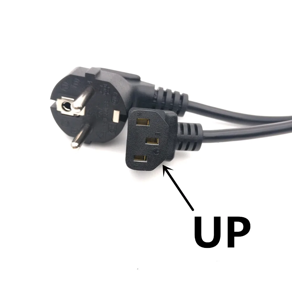Евро кабель IEC C13 компьютер питания удлинитель 2 м ЕС Кабель для монитора PSU Antminer