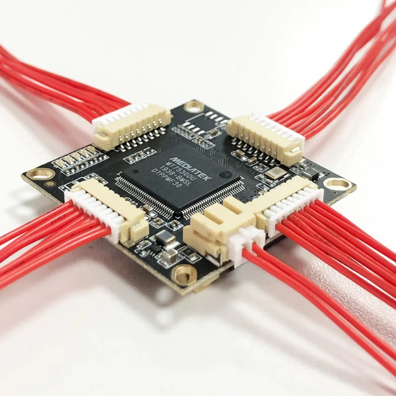 

10/100/1000M 4 port gigabit Ethernet switch pcba for embedded integrated module DC 5V 12V1A-3A IN DC OUT VLAN Through current