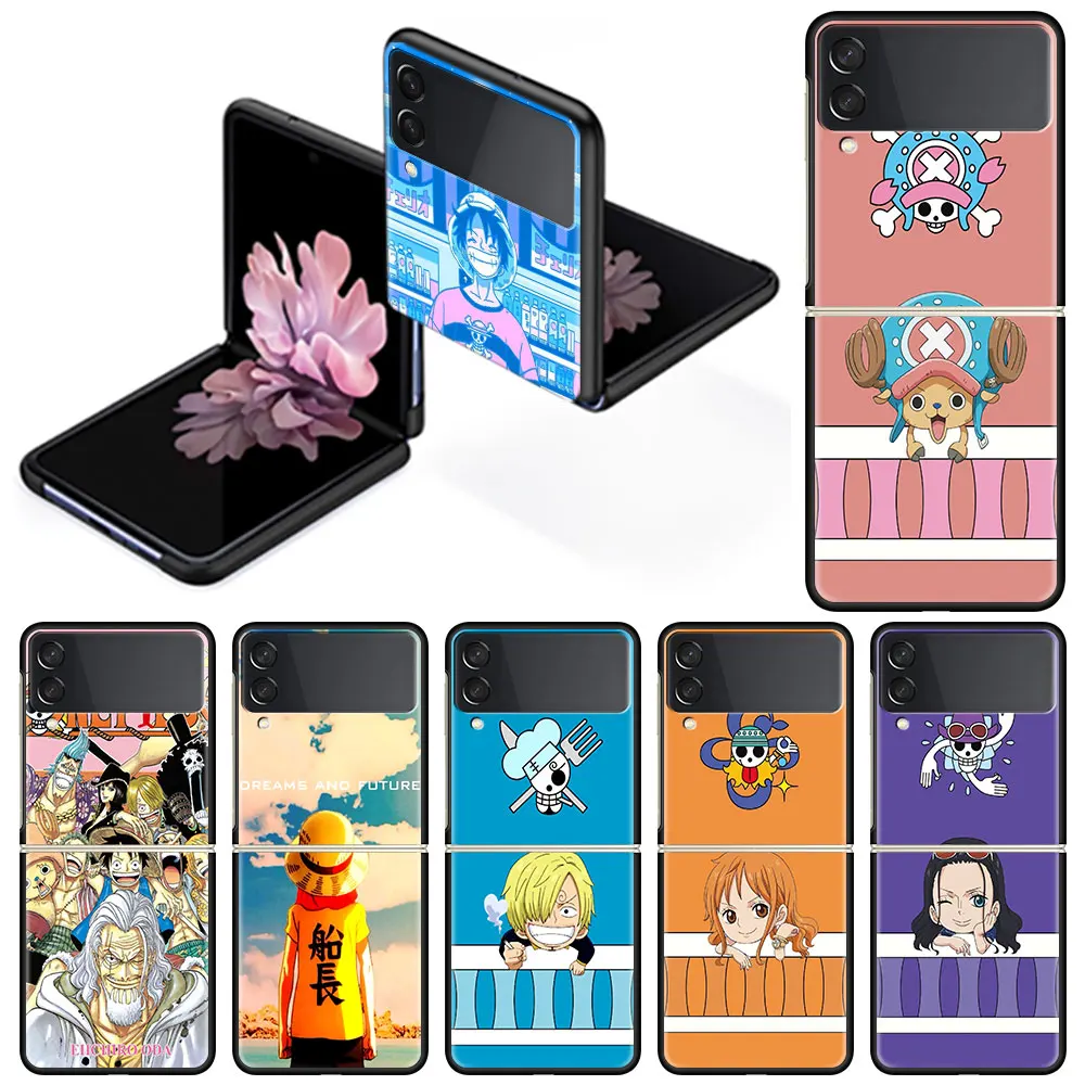 

Fold Case for Samsung Galaxy Z Flip 3 Hard Silicone Pc Phone Cover Luxury Funda Shockproof Coque Japan Anime
