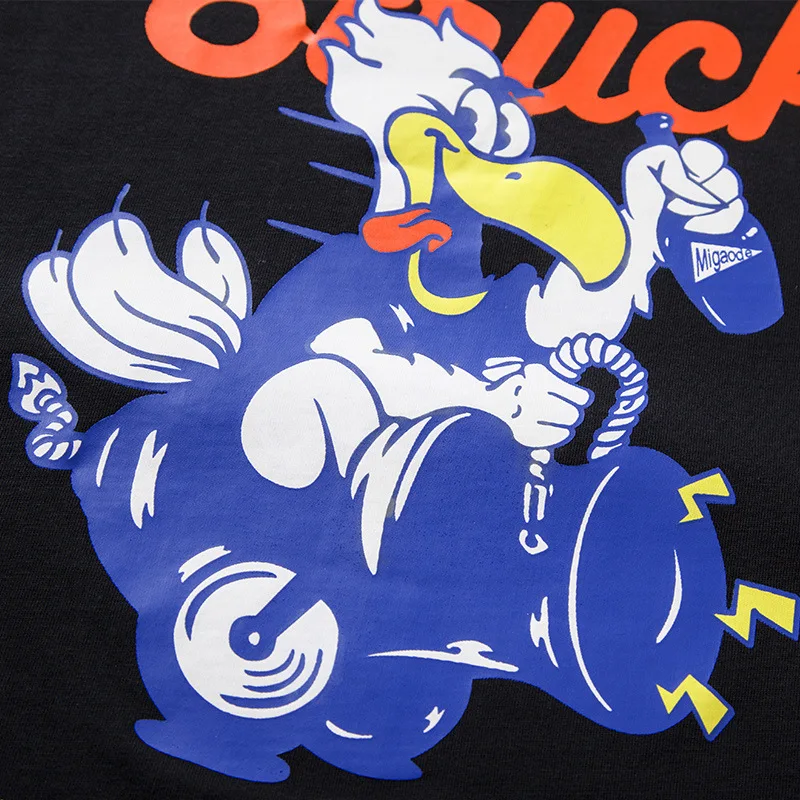 

Hop T Hip Shirt Men Cartoon Duck Print T-Shirt Harajuku Fashion Summer Japanese Short Sleeve Man Casual Tops Tees Hipster Tshirt