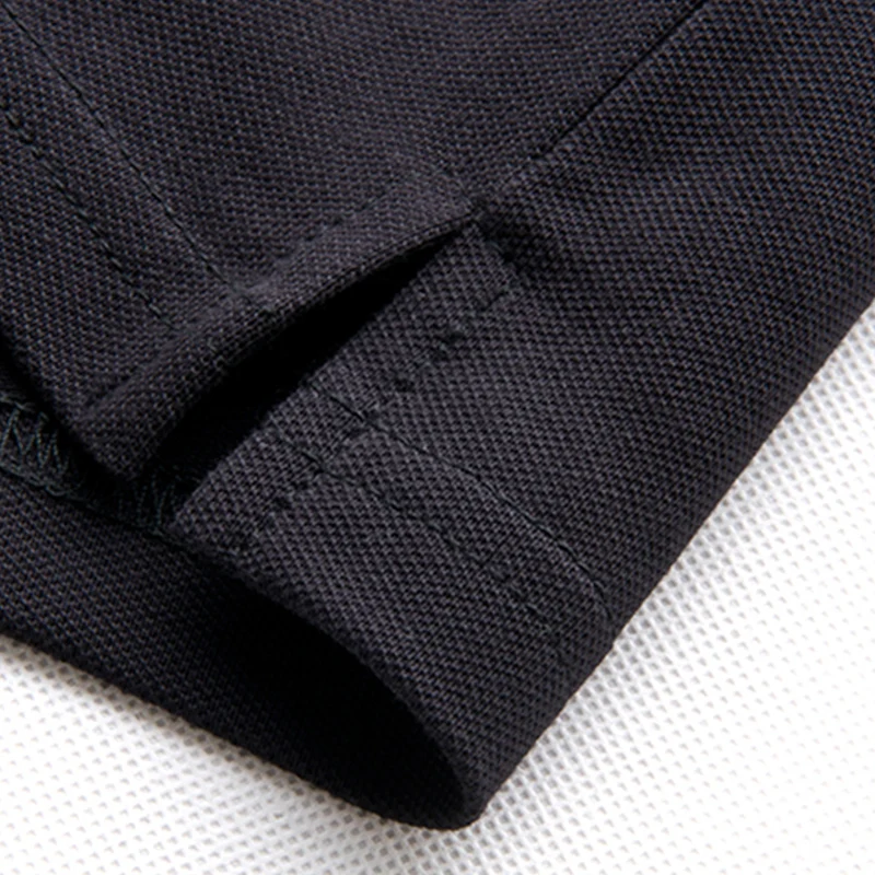 

2021 spring and autumn solid color summer British fashion men's cotton polo shirt men's embroidery lapel knitted polo shirt