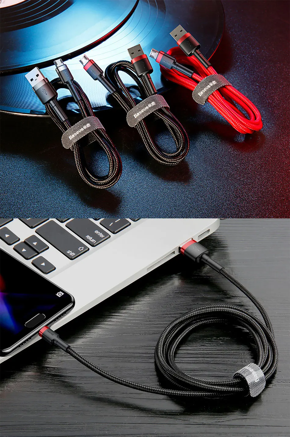 Baseus Micro USB кабель зарядное устройство для samsung Galaxy S7 S6 Быстрая зарядка мобильного телефона зарядное устройство Шнур для huawei Планшета USB кабель провод