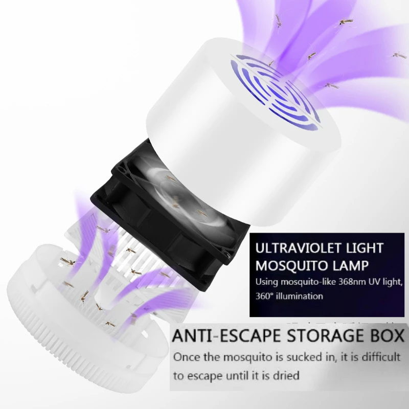 Новая светодиодсветодиодный Иллюзия 3D москитная ловушка для комаров мух