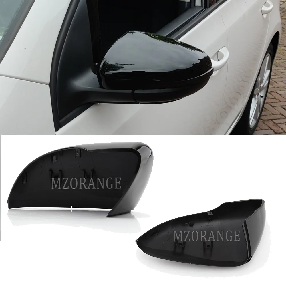 side rearview mirror caps cover for volkswagen for vw golf 6 gti mk6 2009 2019 door wing mirror case cover trims trim holder free global shipping