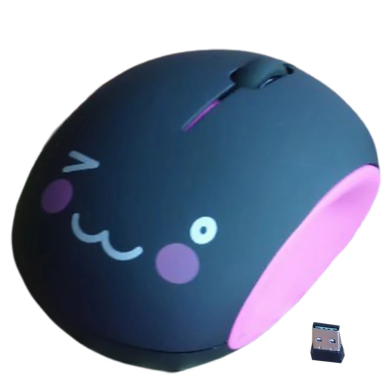

T3EB 3 Buttons Silent Cartoon Mice Cordless Laptop Notebook Gaming Mouse Cute Gift for Girls Women