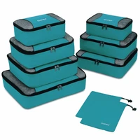 3 pcs travel storage bag set packing cube rip stop nylon travel organizer packing set clothes suitcase luggage organizer