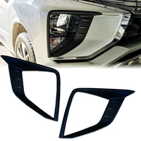 for mitsubishi xpander 2018 2020 1 pair front bumper fog driving light lamp protect frame cover trim molding