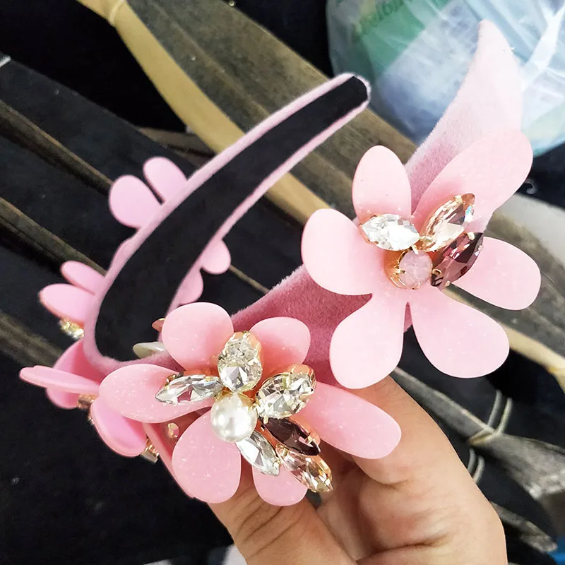 Большая корона королева принцесса Смола Цветок Прозрачный Искусственный