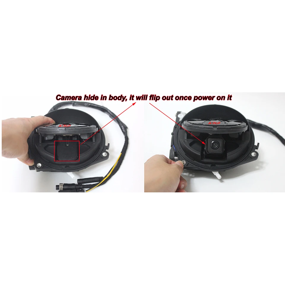 Автомобильная эмблема заднего вида резервный флип Логотип VW значок камера для Golf