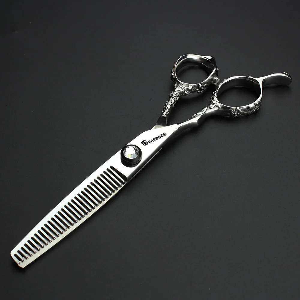 

Japanese 440C Steel Professional 6 Inch Left Hand Scissors Thinning and Cutting Shears Barber Special Hairdressing Scissors