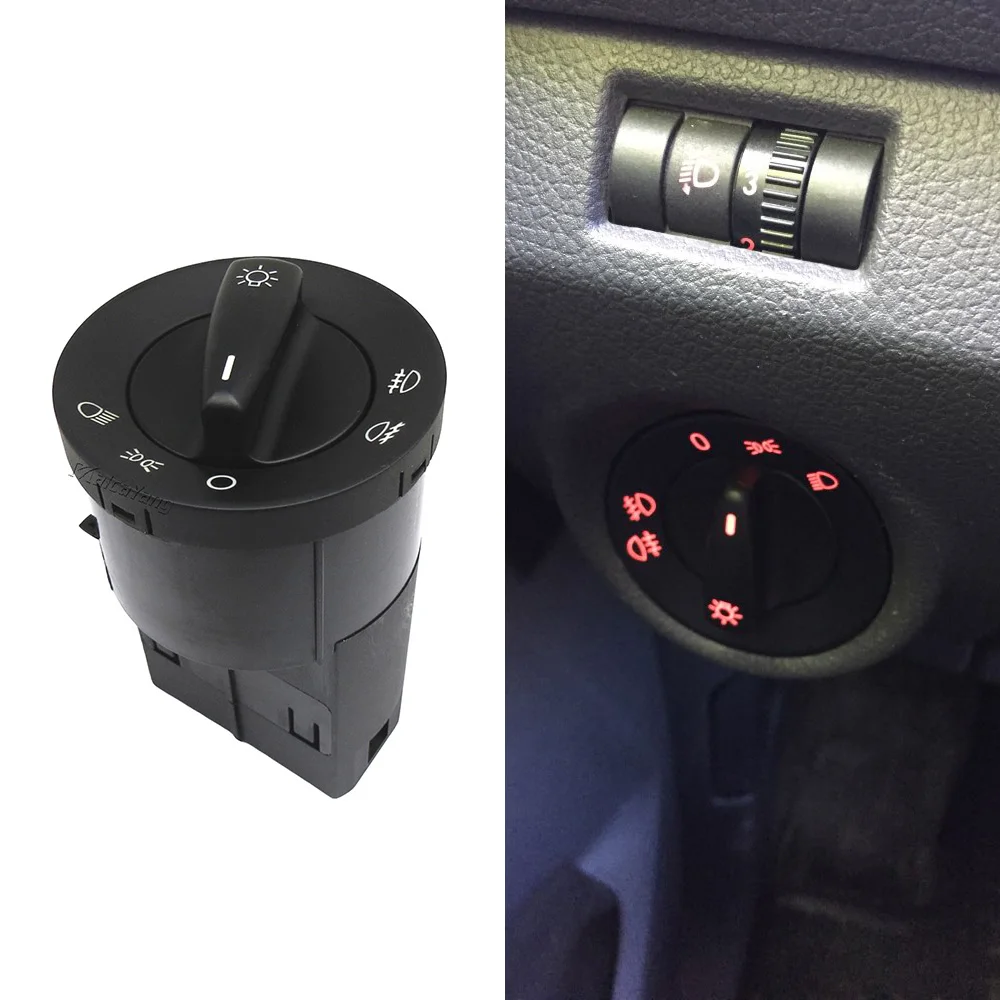 1 шт. ручка управления противотуманной фарой 1C0941531 1C0941531A для VW Bora Golf 4 POLO 9n Beetle PASSAT B5