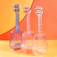 21 inch ukulele 4 strings mini guitar beginner instruments kids gift transparent with a low pitch fingerboard perfect gift