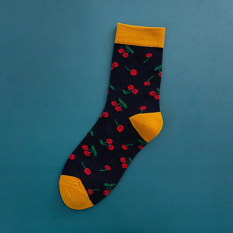 

Fashion Funny Harajuku Sock Japanese Creative Cherry Socks Women Warm Cute Novelty Femme Sokken Meias Calzini Donna Mujer