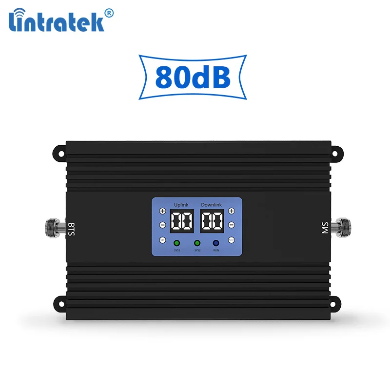 

Lintratek 80dB 3G 4G Signal Rpeater AGC ALC MGC Booster 25dBm 1800 2100Mhz LTE UMTS B3 B1 Dual Band Netwrok Booster Amplifier