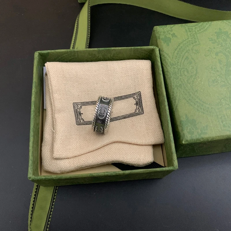 Мужское и женское кольцо из серебра 925 пробы в стиле ретро | Украшения аксессуары