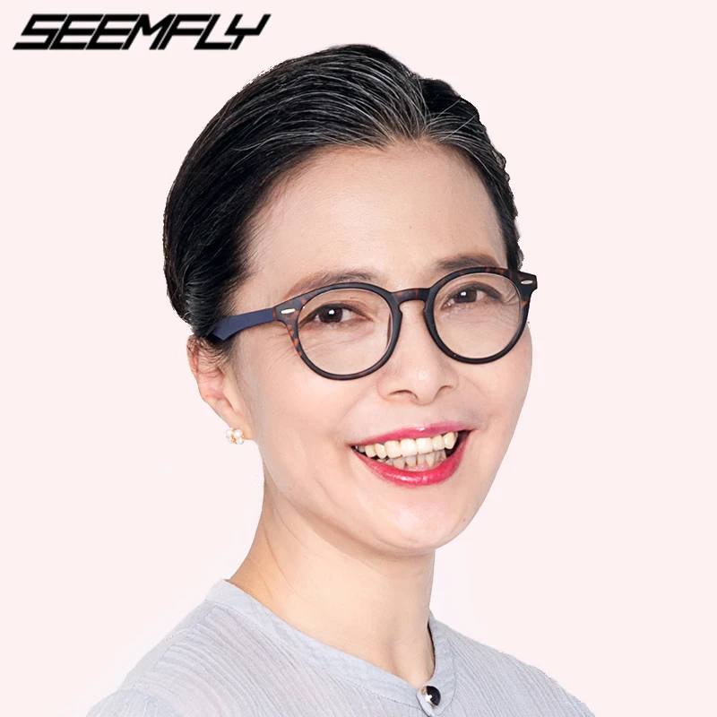 Seemfly Мультифокальные Прогрессивные очки для чтения для мужчин и женщин ретро дальняя и близорукость анти синий свет блокирующие пресбиопические очки