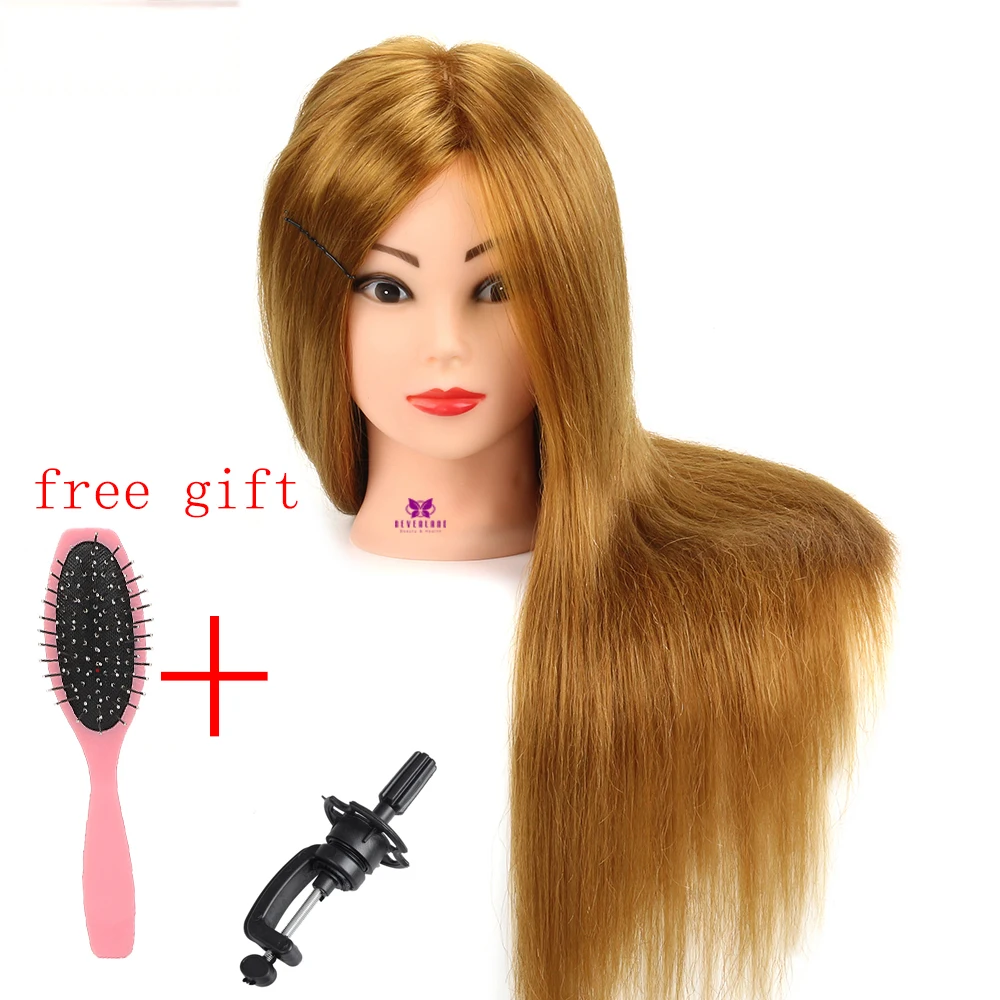 24 ''прически парикмахерские манекены голова невесты 60% настоящие волосы для