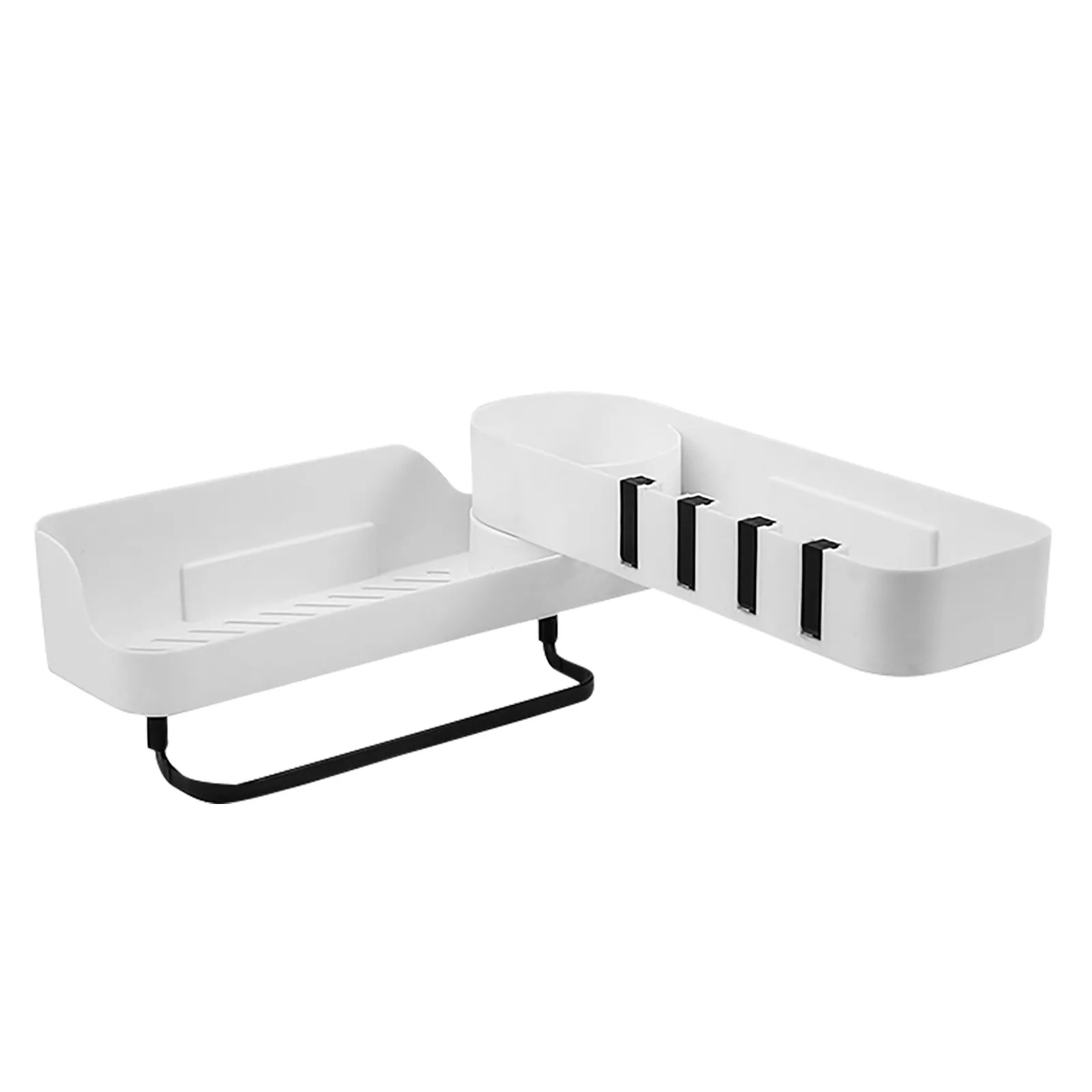 

Kitchen Bathroom Wall Hanging Rack Storage Rack Layered Rotating Rack