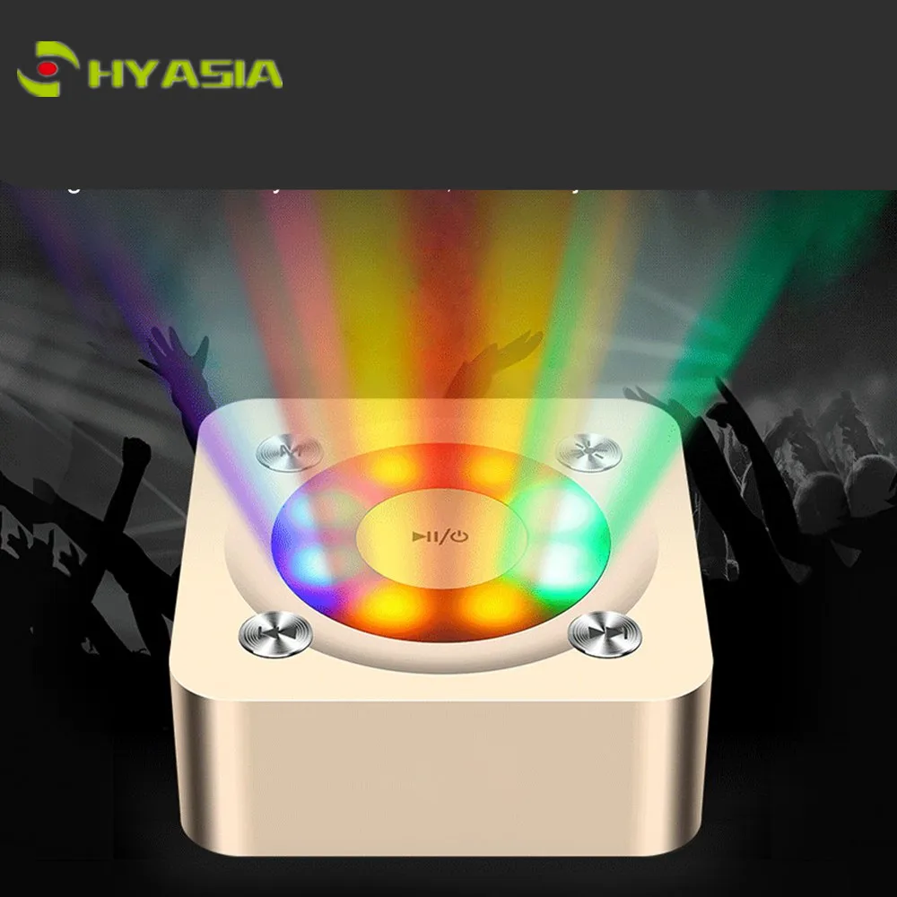 

Портативный Bluetooth-динамик HYASIA, беспроводной стерео-сабвуфер, светодиодный внешний динамик, поддержка TF-карты, AUX, громкий динамик