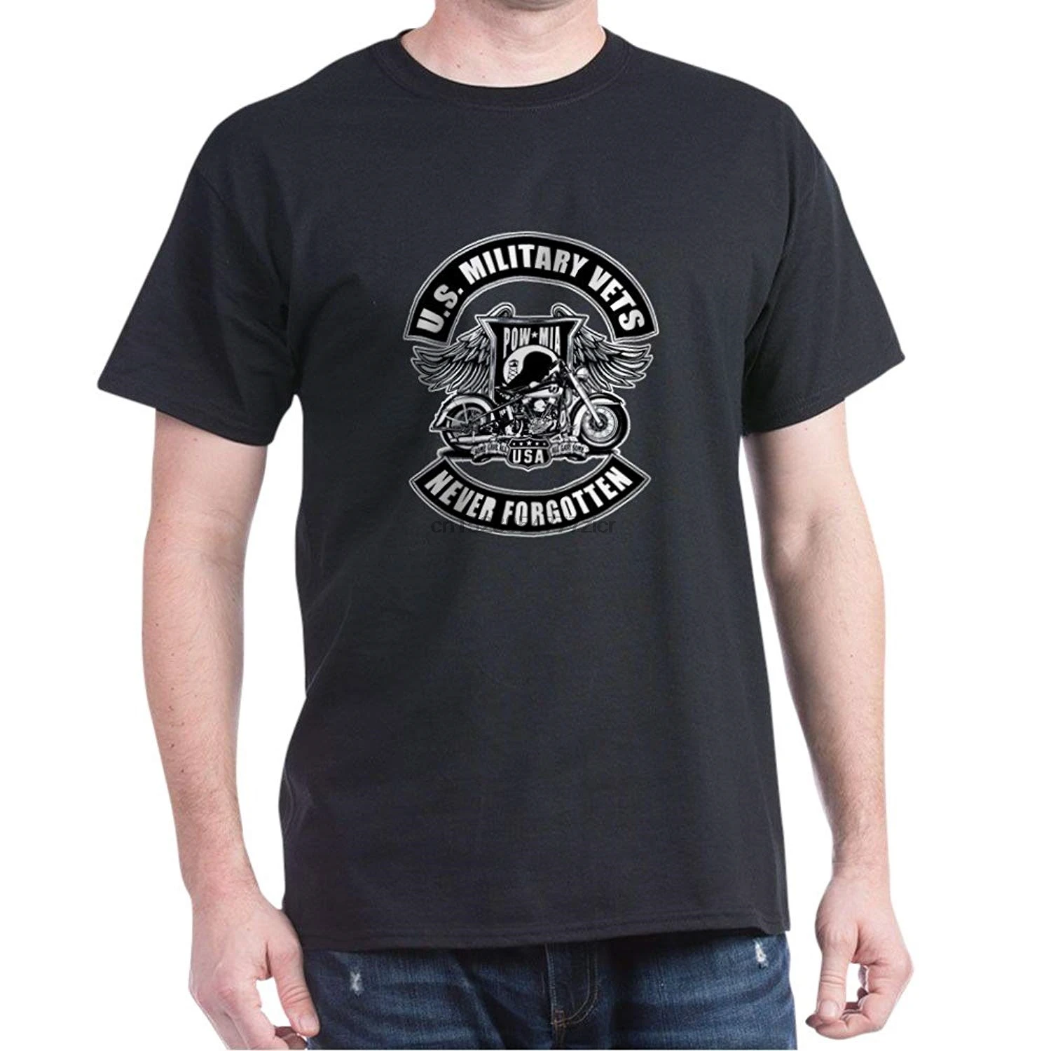 

Royal Lion Dark T-Shirt US Vets Powmia Never Forgotten(1)
