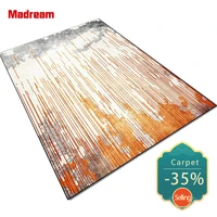 madream fashion rugs for bedroom modern nordic abstract line living room carpet off white orange home decor bedside mat hot sale